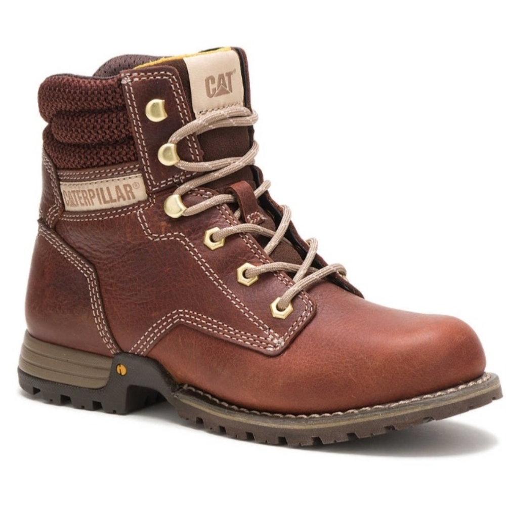 Caterpillar Brown Lace-Up Work Boots